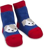 Izzy & Owie OneサイズFits Allベビーレッド&ブルー子犬ソックス