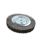 Lincoln Electric KH322 Crimped Wire Wheel Brush, 4000 rpm, 8" Diameter x 1-1/4" Face Width, 5/8" x 1