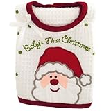 Baby's First Christmas Bib & Burp Cloth Set by C&F