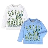 (ブルー/90cm)子供服 男の子 Tシャツ 長袖 迷彩ロゴプリント 男児 ベビー