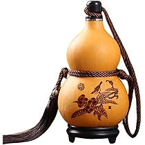 Amazon｜瓢箪 水筒 レトロ徳利 ひょうたん 自然 蜜蝋抗浸透