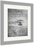 AshleyフレームプリントOldエンジニアリング図面、壁アートホーム装飾、ag6045823 30x26 Silver Frame 6045823-AFPP1-SB16