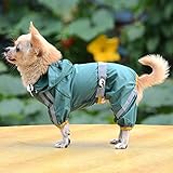 新しいペットの犬の子犬の猫Glistenバーフーディ防水レインコートのジャケットの服