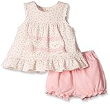 《秋冬物》(日本製) Pample Mousse(パンプルムース) 接結小花プリントネコ刺繍ミルキースーツ 80cm /PK NO.DP-63452