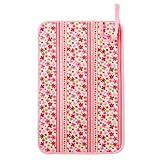 赤ちゃんにやさしい安心おむつ替えマット（日本製） 防水　コンパクト収納　出産祝い　スカンジナビアのフラワーパーク(ブロード地・ピンク)　B0802700　日本製