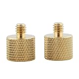 NICEYRIG カメラネジアダプター 1/4オス→3/8メス 銅製 変換アダプター DSLR装備 2個入り -175
