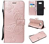 Galaxy S8 Plus PUレザー ケース, Zeebox® 良質 Samsung 収納 ケース 防塵 耐衝撃 マグネット開閉 折り スタンド機能 Galaxy S8 Plus 保護 カバー (