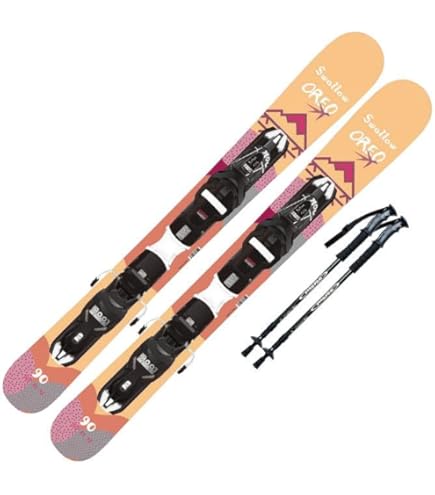 Amazon | ビンディング付きショートスキー SWALLOW OREO 99 BLK+