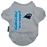 NFL Carolina PanthersロゴペットTシャツ – グレー S 30926
