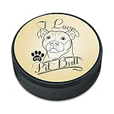 アイスホッケーパック私は私のピットブルを愛する