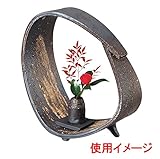 輪型一輪花入(信楽焼) [29 x 13.5 x 32cm 2658g] 【花瓶】 | 料亭 旅館 和食器 飲食店 おしゃれ 食器 業務用