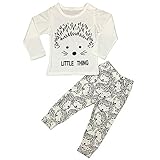 ? 子供 ルームウェア ハリネズミ 英字 プリント 秋服 部屋着 優れた通気性 上下セット 肌着 セットアップ シャツ ズボン 長袖