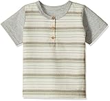 yuga☆ヘンリーネックTシャツ 90cm グレー オーガニックコットン100%  子供服  男の子 Tシャツ 出産祝い プレゼント 綿100%