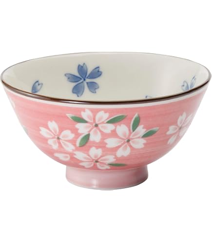Amazon｜波佐見焼 お茶碗 クリスタル桜 桃 ピンク | 茶碗 ご飯茶碗 お