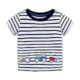 Tovadoo 子供服 ベビー服 男の子 トップス tシャツ 春夏 半袖 車柄 汽船柄 犬キャプテン 多色 可愛い プレゼント 通学 旅行 海遊び 18ヶ月-6歳