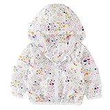 COCO1YA(ココイチヤ) 子供用 春夏 日焼け止め 紫外線 冷房 対策 薄手 女の子 涼しい 可愛い 蚊を防ぐ 通気性良い コート 軽い 小柄