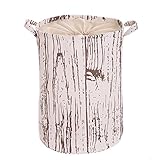 loweryeahコットン&リネンランドリーバスケット防塵バケットHamper Toy Storage Bin