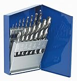 Irwin Industrial Tools 60147 General Purpose 3/8-Inch Reduced Shank Metal Index Drill Bit Set, 15-Pi