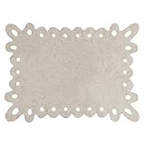 Lorena Canals Puntilla Washable Rug (Beige) by Lorena Canals
