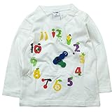 【秋冬物春対応】 CHEEK ROOM(チイクルーム) 製品洗い加工済み42/2天竺あおむし長袖Tシャツ 110cm/OW NO.B-470265