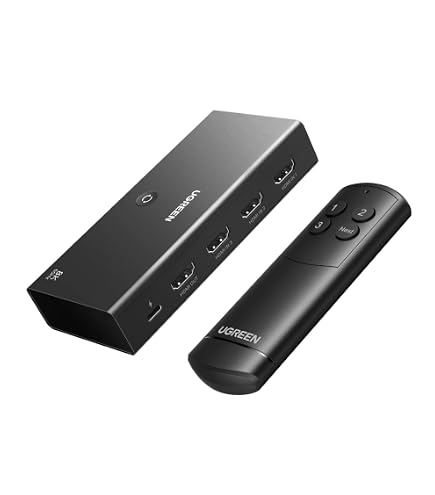 Amazon | UGREEN HDMI切替器 3入力1出力 4K60Hz HDR10+ HDCP2.2 CEC