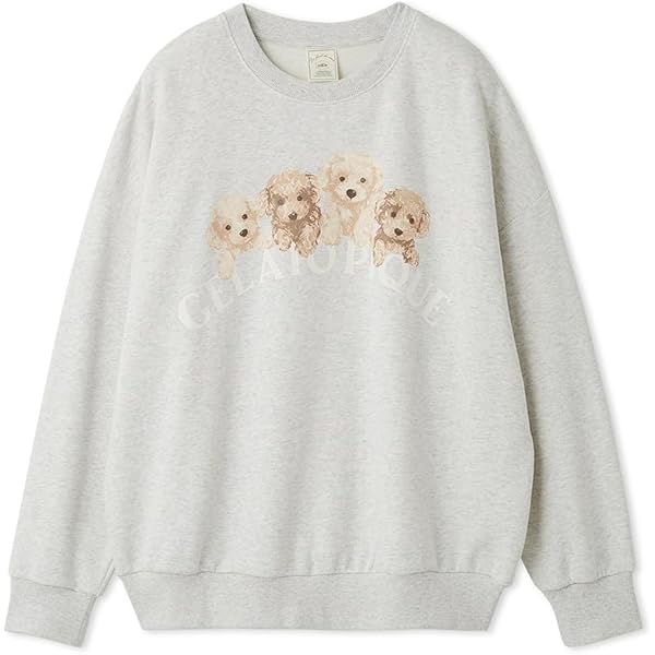トイプードル　ジャガ一ドワンピース　グレーオンライン限定品 Amazon.co.jp: [ジェラート ピケ] トイプードル柄ワンピース