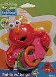 Sesame Street Sesame Beginnings Elmo Baby Rattle with Rings (Pink) by Sesame Street Beginnings [並行輸入