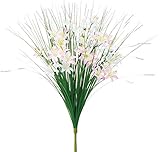 ポピー 造花 仏花 グラスワイルドフラワーブッシュ 全長44.5cm・花径4.5cm ホワイトピンク FP-5023 W/P
