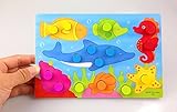 1個。木製タングラム/ Jigsaw Boardカートゥーンおもちゃ木製パズルジグソーパズル子供子供教育学習教育おもちゃ（1個。）