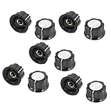 Huahuiyuan ロータリーノブ　ポテンショロータリー コントロール　回転ノブ　回転つまみ　ノブキャップ　１０個入り