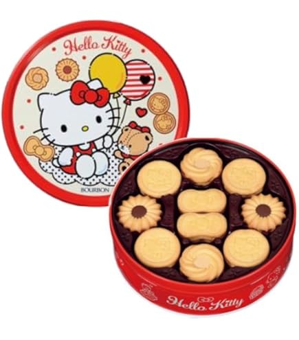 Amazon.co.jp: ブルボン バタークッキー缶ハローキティ 1缶(60枚