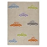 Lorena Canals Cars Multi Washable Children's Rug - Machine Washable, Perfect for the Nursery - Handm