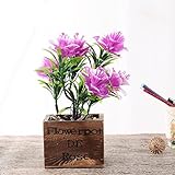 1pc Rural Camellia Plant Pottedセット人工花盆栽Flowerpot One Size ピンク 555673716000