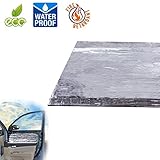 車用断熱マット 遮音防音材料 100×40CM　断熱マット　ドア断熱　アルミ箔　フォーム　シルバー　熱反射　吸音　エンジン用　遮音材料　断熱　防音材料　厚さ5MM