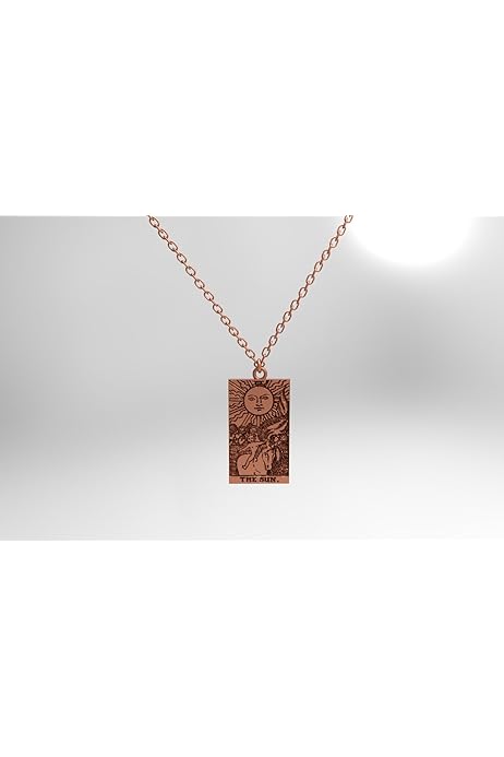 Amazon.co.jp: タロット 太陽 絵 ネックレス シルバー925 14K  