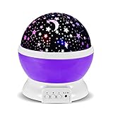NFT赤ちゃん部屋夜ライト月スターprojector-led夜間照明ランプとこの月、スター、空Romanticロマンチック3モードカラフルなLED回転StarlightプロジェクタBest Gift 