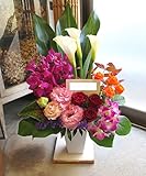 ＴＶチャンピオン出場【今旬フラワーアレンジメント5,500円 スタイリッシュ ＭＩＸ】誕生日 花　誕生日 プレゼント 女性 フラワーアレンジメント 開業開店祝い 花 劇場 楽屋花 ギフト お見舞い お