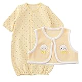 (チャックル) chuckle フリースベスト付きドット新生児ツーウェイオール クリーム 50-60cm P5156-00-40