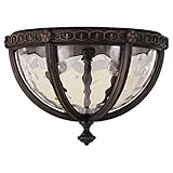 Feiss OL5613WAL Regent Court 2 Light Ceiling Fixture, Walnut [並行輸入品]