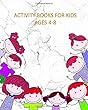 Activity Books for Kids Ages 4-8: White Marble Cover (Color by Number, Mazes, Coloring, Dot to Dot, Word Search Puzzle, Find the Differences & Find Two Identical Images!)