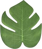 Adoroxコーティングファブリック人工Tropical Green Plant Leavesハワイアンルアウパーティー装飾 グリーン COMIN18JU046190