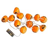 ノーブランド品 プラスチックと金属製　ハロウィーン　カボチャ　ストリング　ライト　ストリップ　ランプ　12LED　クリスマス　装飾