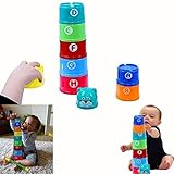 Dazzling Toys Toddler Alphebets and Numbers Building Joy Cups (D257) [並行輸入品]