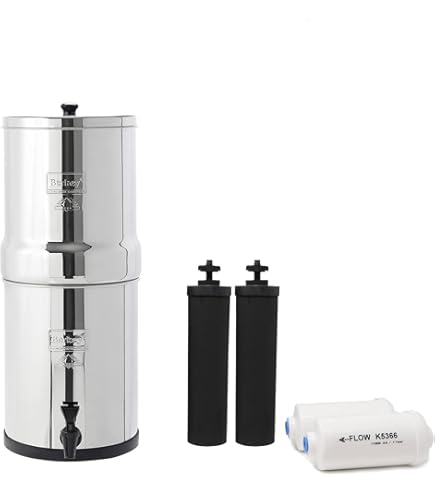 Amazon | Travel Berkey Gravity-Fed 浄水器システム ブラックバーキー