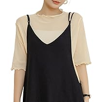 Amazon | [DAYCLOSET] シースルー シアー トップス 半袖