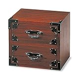 漆塗 金具付二段引出 (6775) [キャンセル・変更・返品不可]