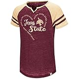 Texas State Universityガールズシャツ半袖ラグランTee YTH (6-6X)