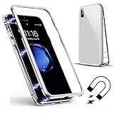 HuaWei P20 Pro用磁気吸着ケース、SevenPanda HuaWei P20 Pro 2018クリアーメタルバック[メタルフレーム]フルボディスリムフィットウルトラシンケース、ラグジュアリ