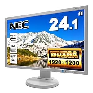 【整備済み品】 NEC E245WMi 24.1インチワイド LED液晶モニター 薄型 液晶ディスプレイ 非光沢 IPSパネル WUXGA 