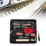 KISENG 13Pcs プロフェッショナルピアノチューニングメンテナンスツール キットレンチ ハンマースクリュードライバーケースアメリカ